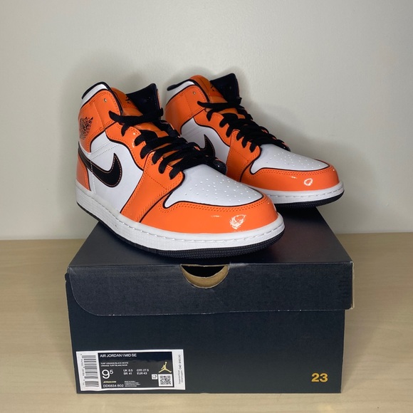 SOLD-Air Jordan 1 Mid Turf Orange - Picture 2 of 5